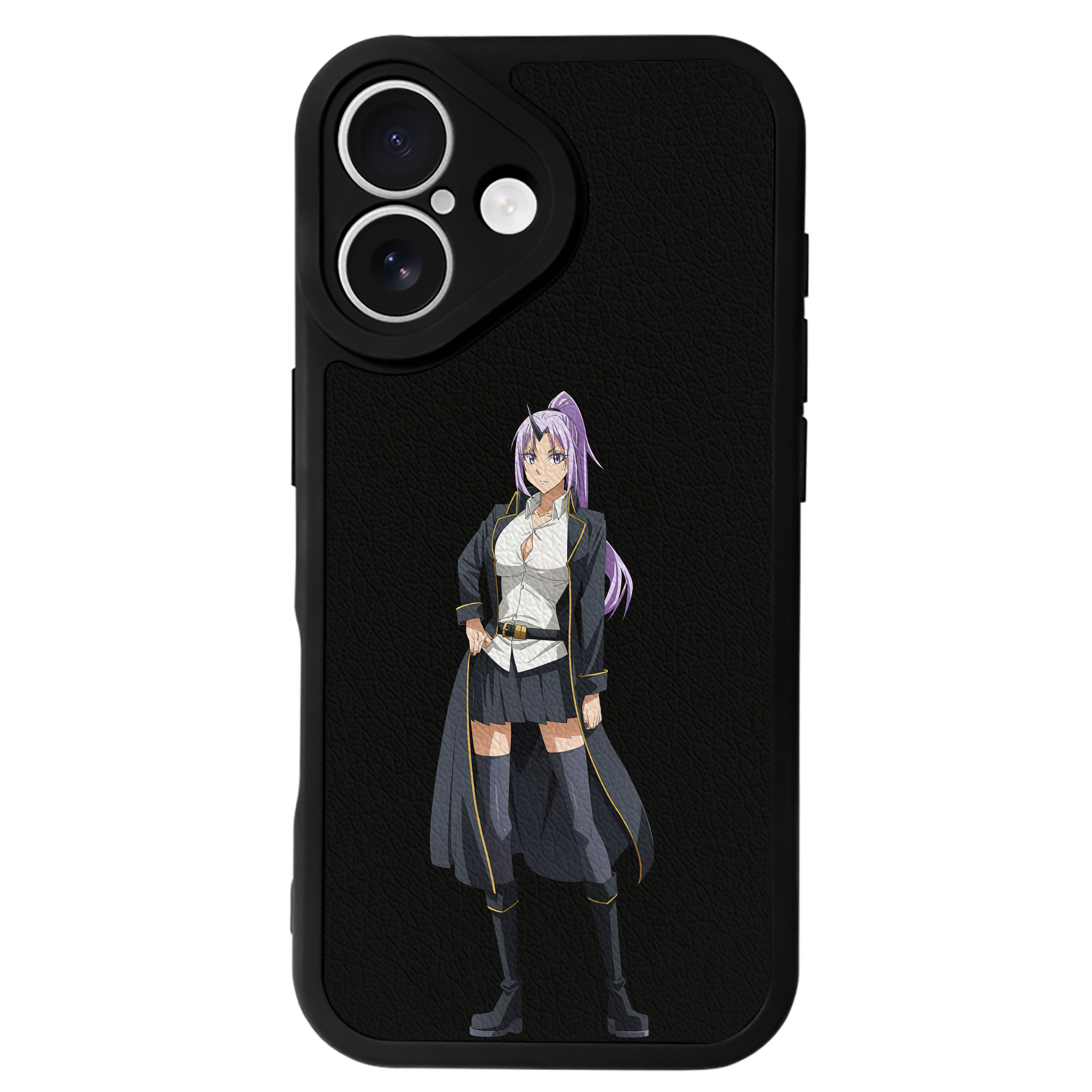 （画像用） 転スラ Regarding Reincarnated to Slime 【iPhone 16シリーズ対応】シリコンスマホケース（レザー調） 材質：シリコン